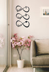Infinity Metal Signs - Faith, Hope and Love (set of 3)