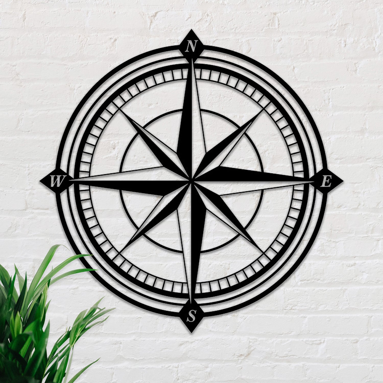 Classic Compass Metal Sign – CM Signs & Decor