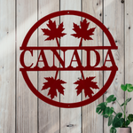 Maple Leaf Metal Monogram